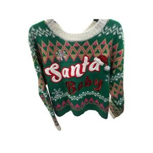 Ugly Christmas Sweater Santa Baby Days Size XL